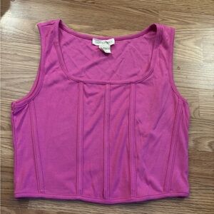 Pink Crop Top Size Large